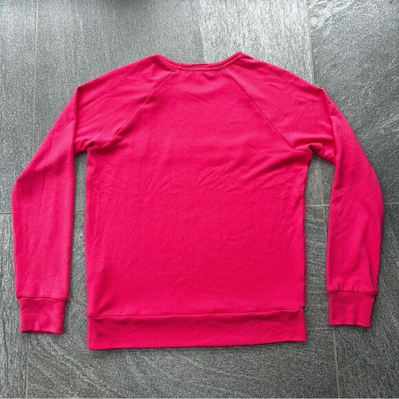EUC PJ Salvage 'Ruffin it' Soft Lightweight Long Sleeve Sweatshirt in Pink XS - Picture 9 of 16